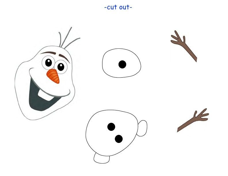 Снеговик Олаф по частям