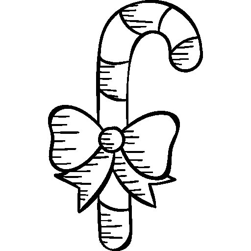 Трафарет леденец новогодний