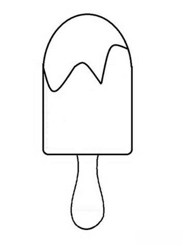 Эскимо раскраска для детей