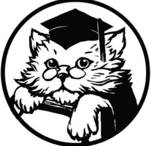 Кот ученый логотип
