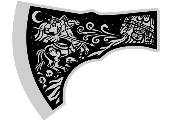 Трафарет на топор