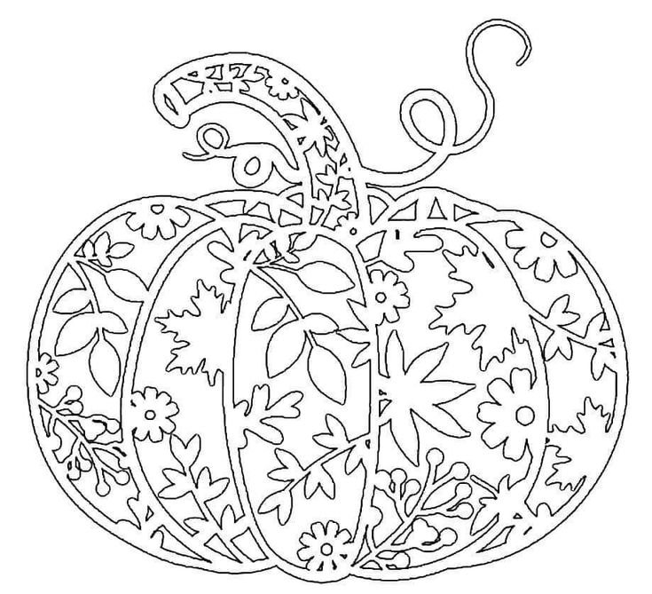 Осенние вытынанки на окна