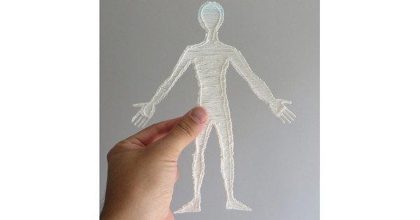 Фигурка человека 3д ручкой
