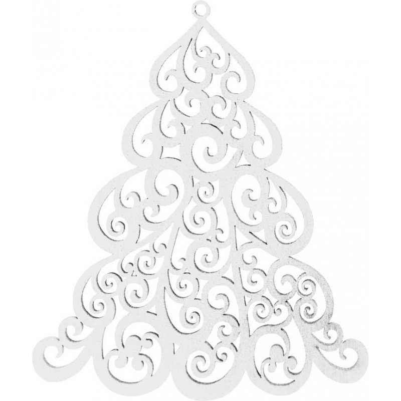 Ажурная елочка из бумаги