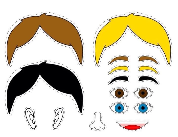 Части лица для поделок