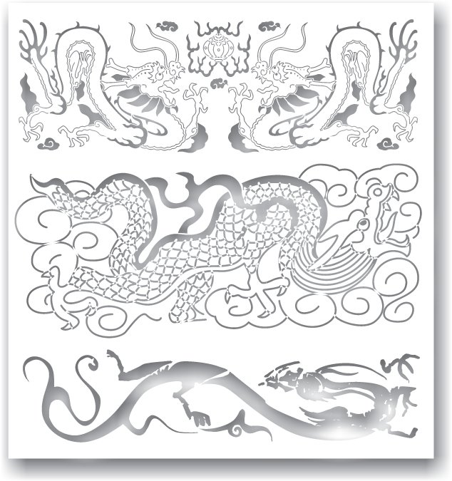 Китайский орнамент дракон паттерн