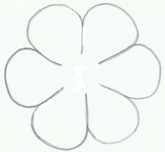 Цветок шаблон