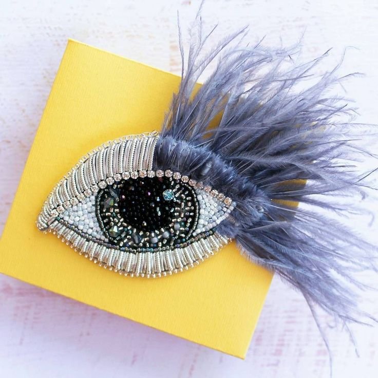 Брошь ресницы