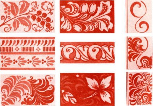 Орнамент для росписи русской печи