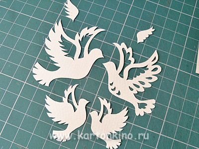 Вытынанки голуби