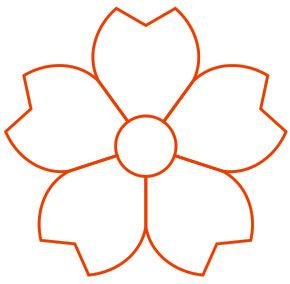 Шаблоны цветов для детей