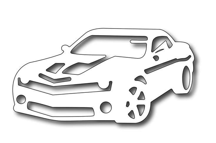 Трафарет автомобиля для вырезания