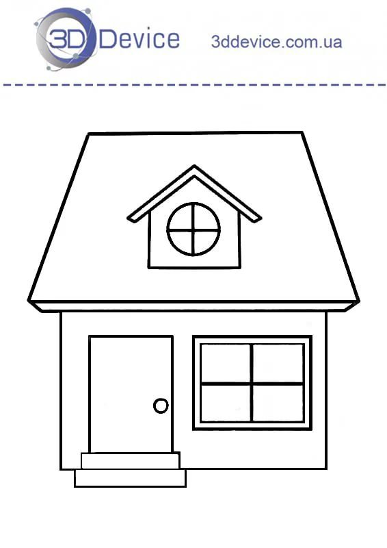 Домик для 3д ручки