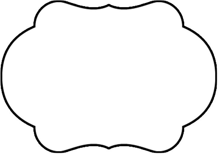 Фигурная рамка трафарет