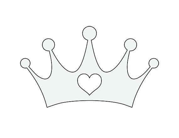 Корона трафарет для вырезания