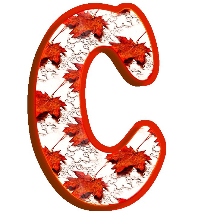 Красочные осенние буквы