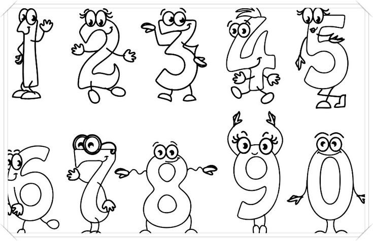 Весёлые цифры в картинках