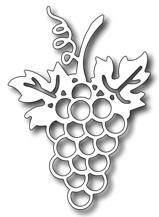 Виноград трафарет для вырезания