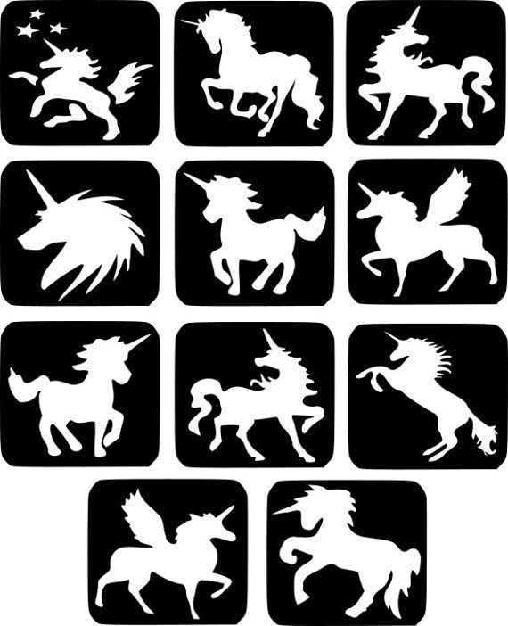 Трафареты для глиттер тату