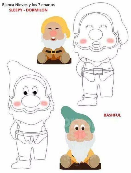 Выкройка гнома