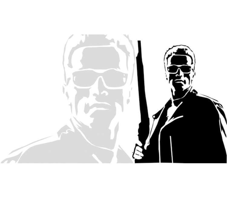 Трафарет Терминатор