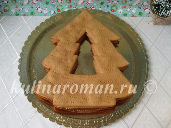 Медовик в виде елочки