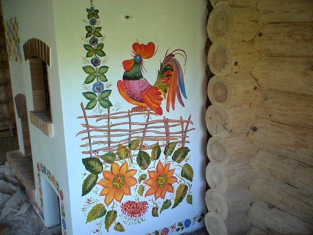 Роспись печи