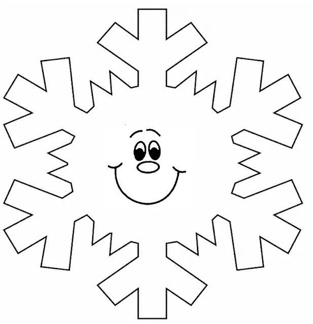 Веселые снежинки трафареты