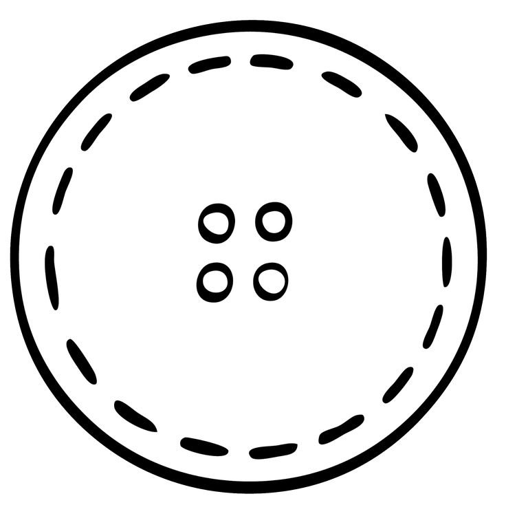 Пуговица раскраска для детей