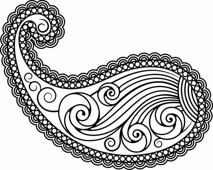 Индийский орнамент огурец пейсли