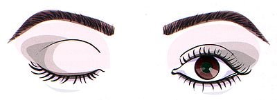 Трафареты для нанесения теней на веки