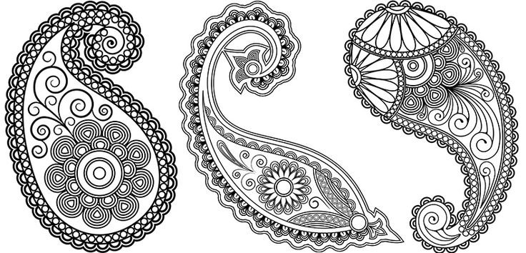 Индийский огурец пейсли