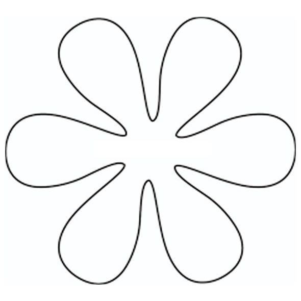 Трафареты цветов для поделок