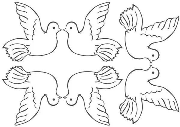 Птички шаблоны для вырезания
