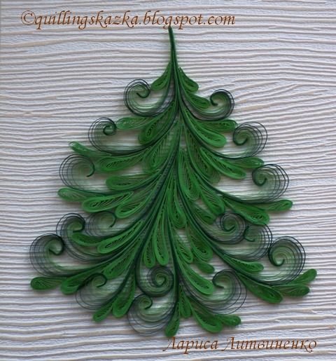 Елка квиллинг