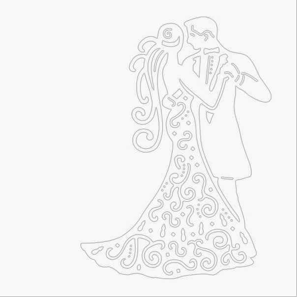 Силуэтное вырезание шаблоны девушка с коромыслом