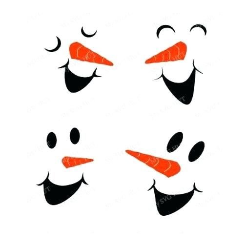 Мордочка снеговика