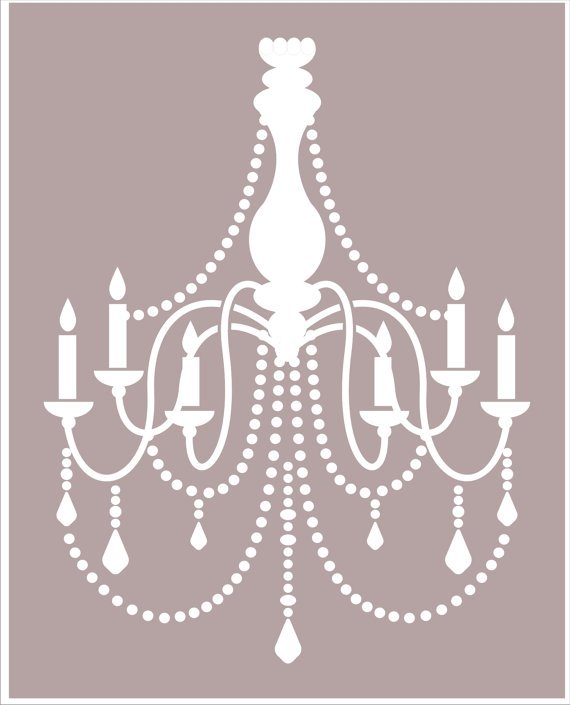 Канделябр трафарет