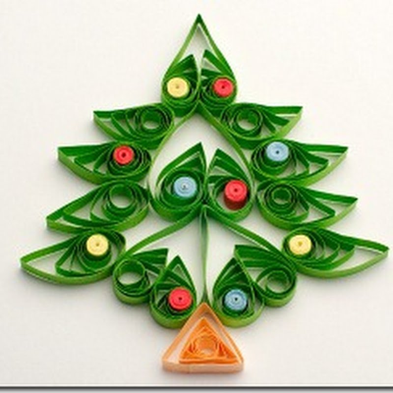 Новогодняя елка квиллинг мастер класс