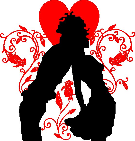 Силуэт мужчины и женщины