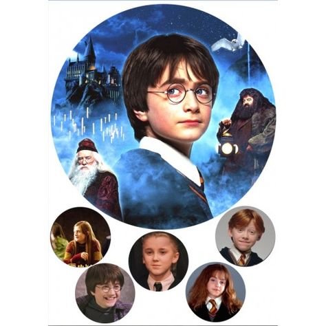 Гарри Поттер печать на сахарной бумаге