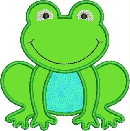 Трафарет лягушки для аппликации