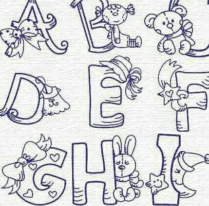 Буква а красивая для распечатки