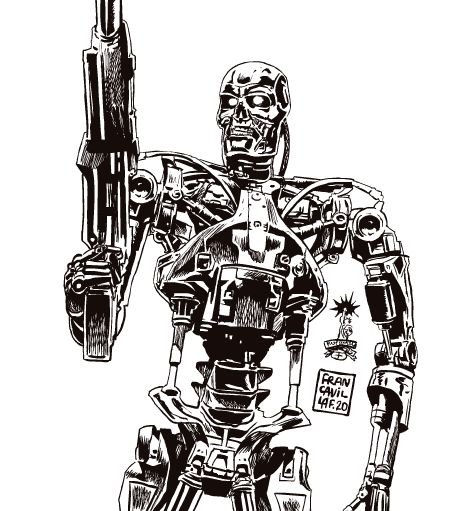Раскраска Терминатор