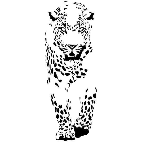 Леопард тату эскиз