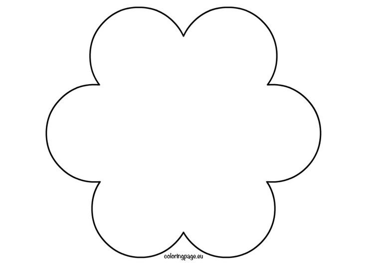 Цветок трафарет для аппликации