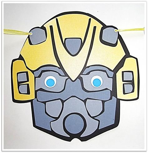 Маска робота для детей