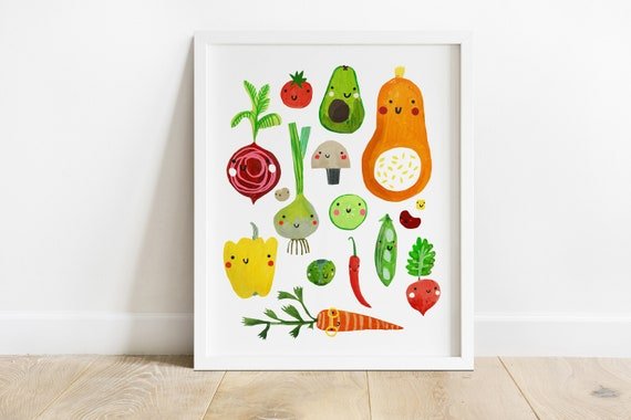 Овощи принт