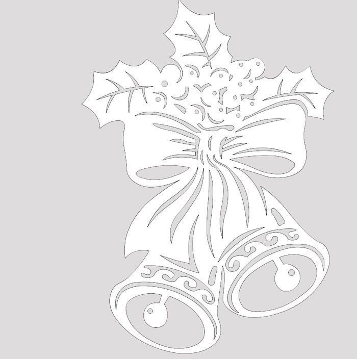 Трафарет "новогодний узор"