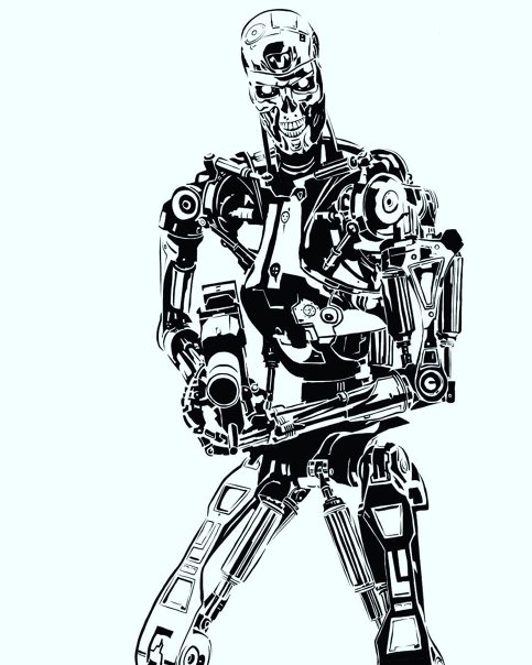 Рисунок Терминатора т 800